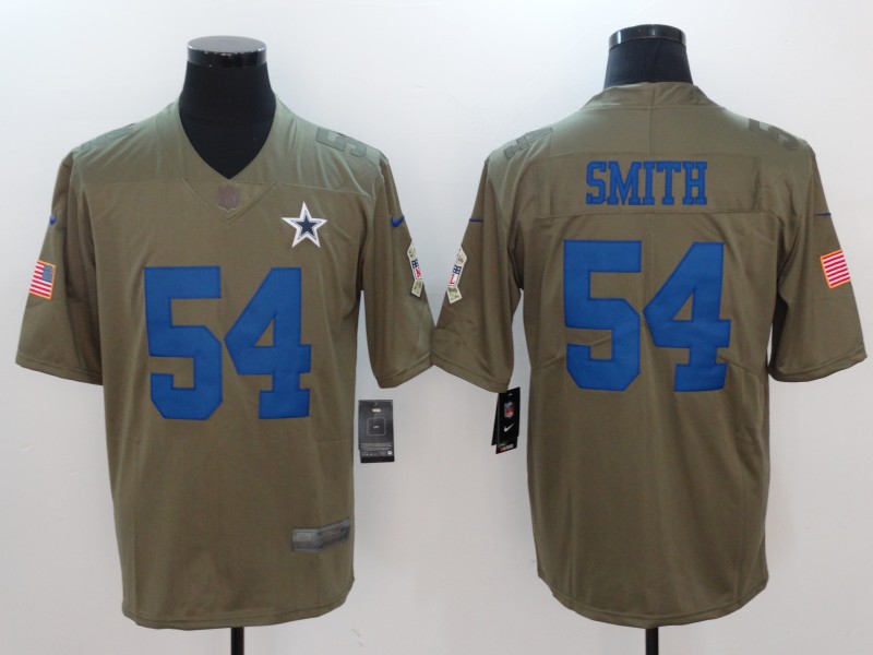 Men's Dallas Cowboys Jaylon Smith #54 Brown Alternate Jersey